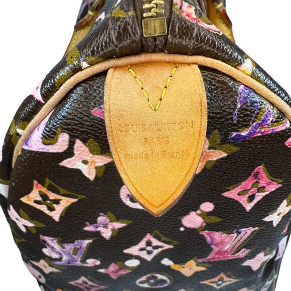 Louis Vuitton Watercolor Speedy 35 bag vintage Aquarelle brown monogram LV - Picture 9 of 16